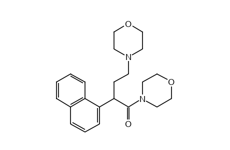 4-[4-MORPHOLINO-2-(1-NAPHTHYL)BUTYRYL]MORPHOLINE