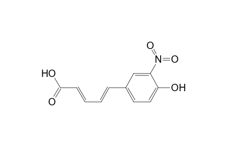 2,4-Pentadienoic acid, 5-(4-hydroxy-3-nitrophenyl)-, (E,E)-