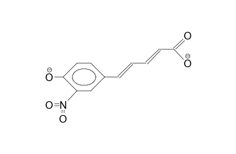 5-(3-Nitro-4-hydroxy-phenyl)-penta-2,4-dienoic acid, dianion