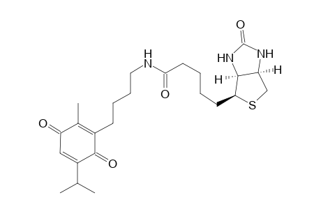 N-[4-(5-isopropyl-2-methyl-3,6-dioxocyclohexa-1,4-dienyl)butyl]biotinamide