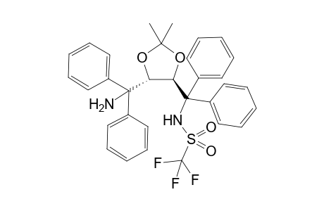 N-[{(4S,5S)-5-[ (Amino)(diphenyl)methyl]-2,2-dimethyl-1,3-dioxolan-4-yl}(diphenyl)methyl]-1,1,1-trifluoromethanesulfonamide