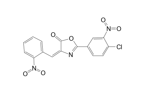 Oxazol-5(4H)-one, 2-(4-chloro-3-nitrophenyl)-4-(2-nitrobenzylideno)-