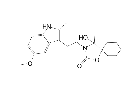 1-oxa-3-azaspiro[4.5]decan-2-one, 4-hydroxy-3-[2-(5-methoxy-2-methyl-1H-indol-3-yl)ethyl]-4-methyl-
