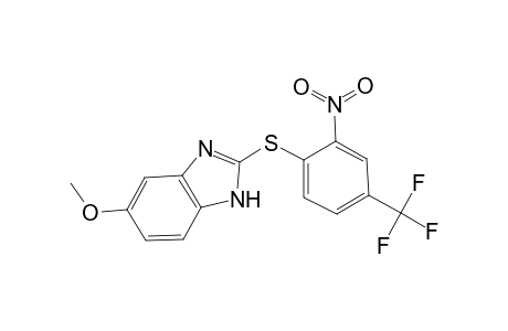 6-Methoxy-2-[2-nitro-4-(trifluoromethyl)phenyl]sulfanyl-1H-benzimidazole