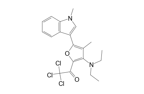 3-[4-(diethylamino)-3-methyl-5-(trichloracetyl)-2-furanyl]-1-methylindol
