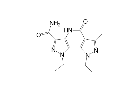1-ethyl-4-{[(1-ethyl-3-methyl-1H-pyrazol-4-yl)carbonyl]amino}-1H-pyrazole-3-carboxamide