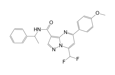 7-(difluoromethyl)-5-(4-methoxyphenyl)-N-(1-phenylethyl)pyrazolo[1,5-a]pyrimidine-3-carboxamide
