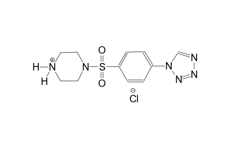piperazinium, 1-[[4-(1H-tetrazol-1-yl)phenyl]sulfonyl]-, chloride