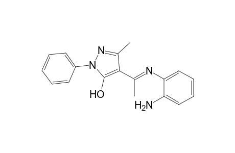 4-[N-(o-Aminophenyl)acetimidoyl]-5-hydroxy-3-methyl-1-phenylpyrazole