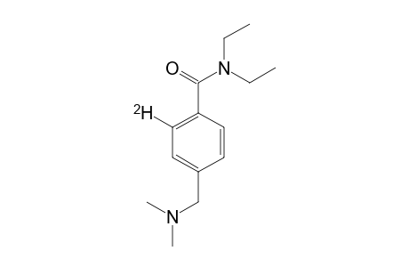 4-Dimethylaminomethyl-2-deutero-N,N-diethylbenzamide