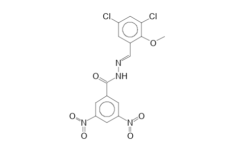 N'-[(E)-(3,5-Dichloro-2-methoxyphenyl)methylidene]-3,5-dinitrobenzohydrazide