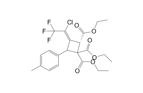 4-(1-Chloro-2,2,2-trifluoroethylidene)-3-(4-methylphenyl)cyclobutane-1,1,2-tricarboxylate