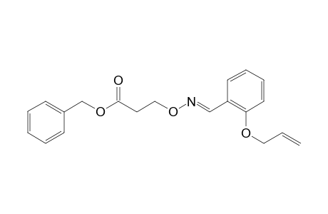 (phenylmethyl) 3-[(E)-(2-prop-2-enoxyphenyl)methylideneamino]oxypropanoate
