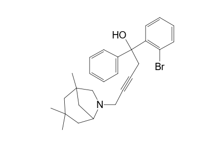 1-(2-bromophenyl)-1-phenyl-5-(3,3,5-trimethyl-7-azabicyclo[3.2.1]octan-7-yl)-3-pentyn-1-ol
