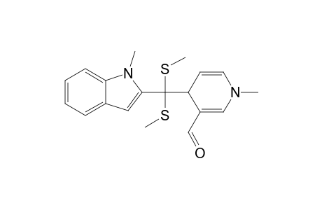METHYL-4-[(1-METHYL-2-INDOLYL)-[BIS-(METHYLTHIO)]-METHYL]-1,4-DIHYDROPYRIDINE-3-CARBALDEHYDE