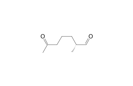 Heptanal, 2-methyl-6-oxo-, (R)-