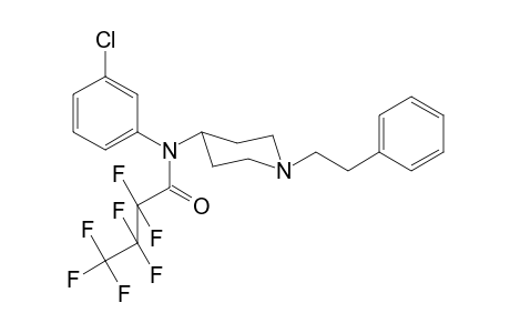 N-3-Chlorophenyl-2,2,3,3,4,4,4-heptafluoro-N-[1-(2-phenylethyl)piperidin-4-yl]butanamide