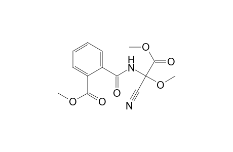 Benzoic acid, 2-[[(1-cyano-1,2-dimethoxy-2-oxoethyl)amino]carbonyl]-, methyl ester, (.+-.)-