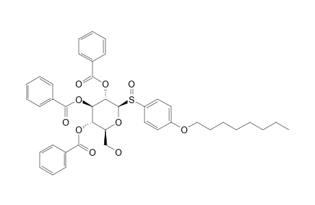 PARA-OCTYLOXYPHENYL-2,3,4-TRI-O-BENZOYL-BETA-D-GLUCOPYRANOSYL-SULFOXIDE;MAJOR-COMPONENT