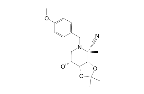 2,6-DIDEOXY-2,6-IMINO-3,4-O-ISOPROPYLIDENE-2-N-(4-METHOXYBENZYL)-2-C-METHYL-D-ALTRONONITRILE