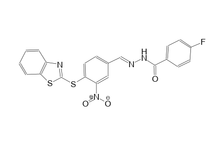 benzoic acid, 4-fluoro-, 2-[(E)-[4-(2-benzothiazolylthio)-3-nitrophenyl]methylidene]hydrazide