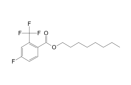 4-Fluoro-2-trifluoromethylbenzoic acid, octyl ester