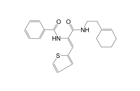 benzamide, N-[(Z)-1-[[[2-(1-cyclohexen-1-yl)ethyl]amino]carbonyl]-2-(2-thienyl)ethenyl]-