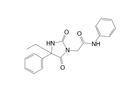 2,5-dioxo-4-ethyl-4-phenyl-1-imidazolidineacetanilide