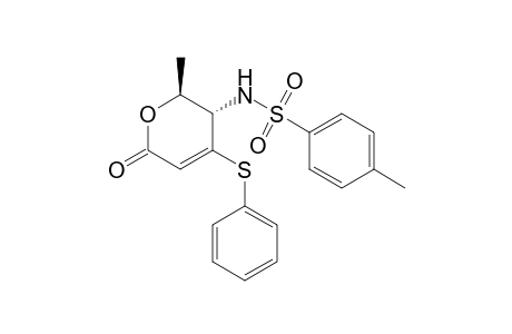 trans-6-Methyl-4-(phenylthio)-5-(tosylamino)-5,6-dihydropyran-2-one