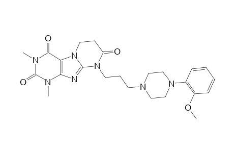 1,3-Dimethyl-9-{3-[4-(2'-methoxyphenyl)-1-piperazinyl]propyl}-2,4,8-trioxo-1,3-dihydro-9H-6,7-dihydro-pyrimido[2,1-f]purine