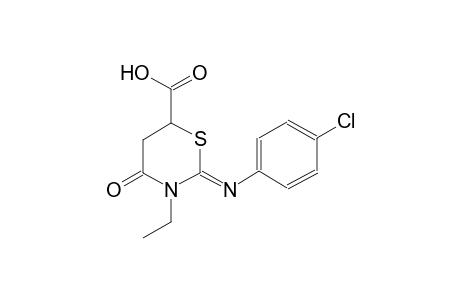 (2Z)-2-[(4-chlorophenyl)imino]-3-ethyl-4-oxotetrahydro-2H-1,3-thiazine-6-carboxylic acid