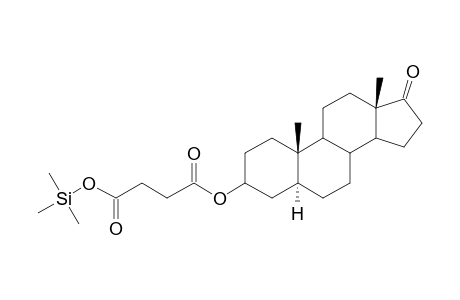 4-oxo-4-(((9.xi.,14.xi.)-17-oxo-5.alpha.,8.xi.-androstan-3-yl)oxy)butanoic acid, tms