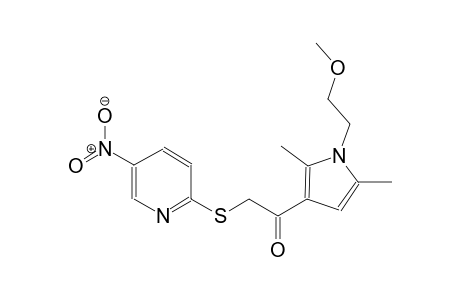 ethanone, 1-[1-(2-methoxyethyl)-2,5-dimethyl-1H-pyrrol-3-yl]-2-[(5-nitro-2-pyridinyl)thio]-