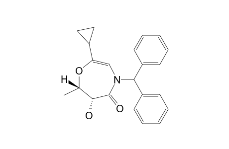(6R,7S)-2-cyclopropyl-4-[di(phenyl)methyl]-6-hydroxy-7-methyl-6,7-dihydro-1,4-oxazepin-5-one