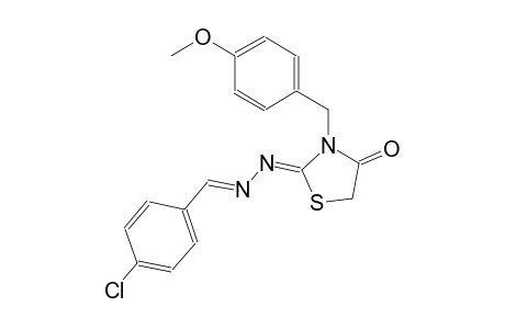 4-chlorobenzaldehyde [(2Z)-3-(4-methoxybenzyl)-4-oxo-1,3-thiazolidin-2-ylidene]hydrazone
