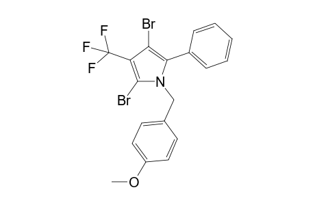 1-(4-methoxybenzyl)-2-phenyl-4-Trifluoromethyl-3,5-dibromo-pyrrole