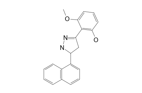 3-METHOXY-2-[5-(NAPHTHALEN-1-YL)-PYRAZOLIN-3-YL]-PHENOL