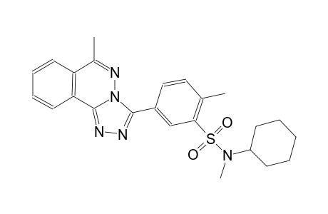 N-cyclohexyl-N,2-dimethyl-5-(6-methyl[1,2,4]triazolo[3,4-a]phthalazin-3-yl)benzenesulfonamide
