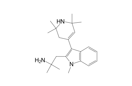 3-(1,2,2,6,6-Pentamethylpiperidin-3-en-4-yl)-2-(2-methyl-2-aminopropyl)-indole