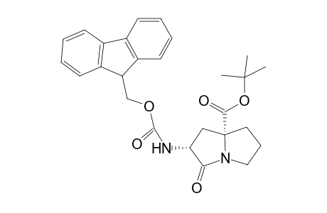 tert-Butyl (2R*,7aR*)-2-{[(9H)-fluoren-9-ylmethoxy)carbonyl]amino}-3-oxotetrahydro-1H-pyrrolizine-7a(5H)-carboxylate