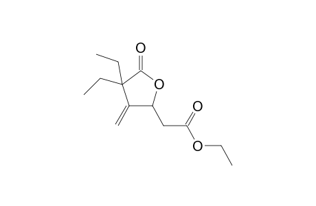 Ethyl 2-(4,4-diethyl-3-methylene-5-oxotetrahydrofuran-2-yl)acetate