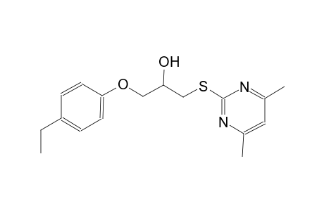 1-[(4,6-dimethyl-2-pyrimidinyl)sulfanyl]-3-(4-ethylphenoxy)-2-propanol