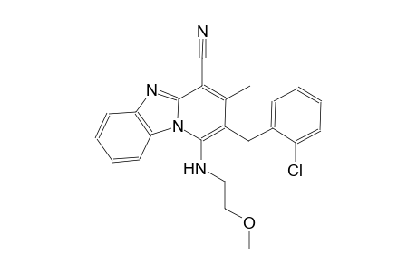 2-(2-chlorobenzyl)-1-[(2-methoxyethyl)amino]-3-methylpyrido[1,2-a]benzimidazole-4-carbonitrile