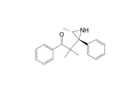 1-Propanone, 2-methyl-2-(3-methyl-2-phenyl-2-aziridinyl)-1-phenyl-, trans-