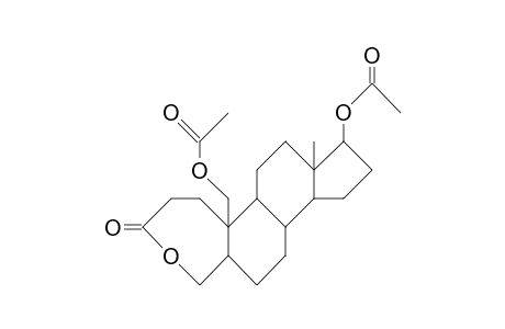 17b,19-Diacetoxy-5a-homo-3a-oxa-5b-androstan-3-one