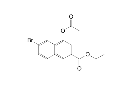 Ethyl 1-acetoxy-7-bromonaphthalene-3-carboxylate