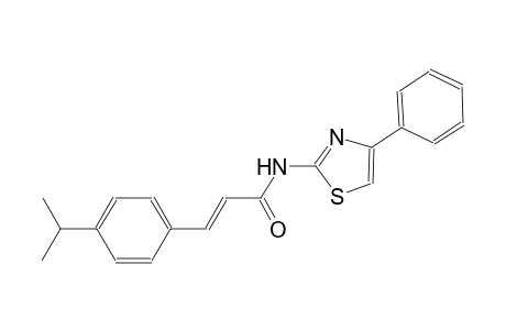 (2E)-3-(4-isopropylphenyl)-N-(4-phenyl-1,3-thiazol-2-yl)-2-propenamide