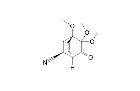 (1R*,2S*,4R*)-4,8,8-Trimethoxy-7-oxobicyclo[2.2.2]oct-5-ene-2-yl cyanide