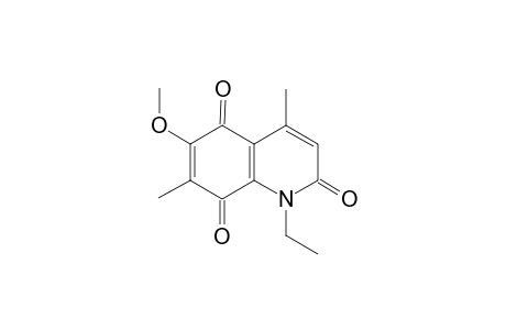 6-Methoxy-1-ethyl-4,7-dimethyl-2-,5,8(1)-quinonetrione
