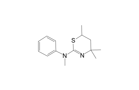 N,4,4,6-Tetramethyl-N-phenyl-5,6-dihydro-4H-1,3-thiazin-2-amine